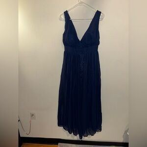 Elegant Navy Blue Prom Dress